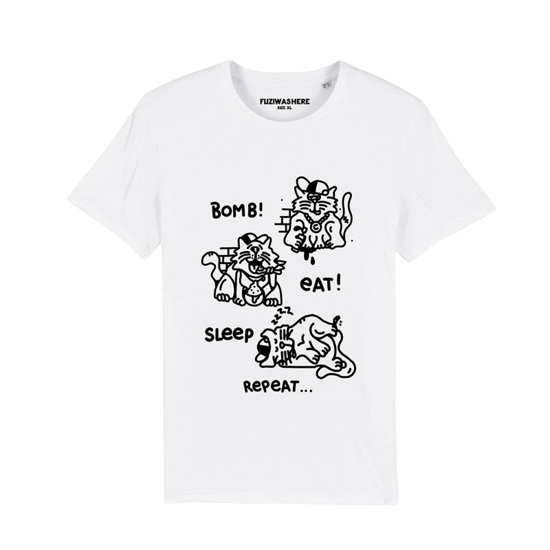 T-shirt Thug Cat de Fuzi-S-The Woods Gallery