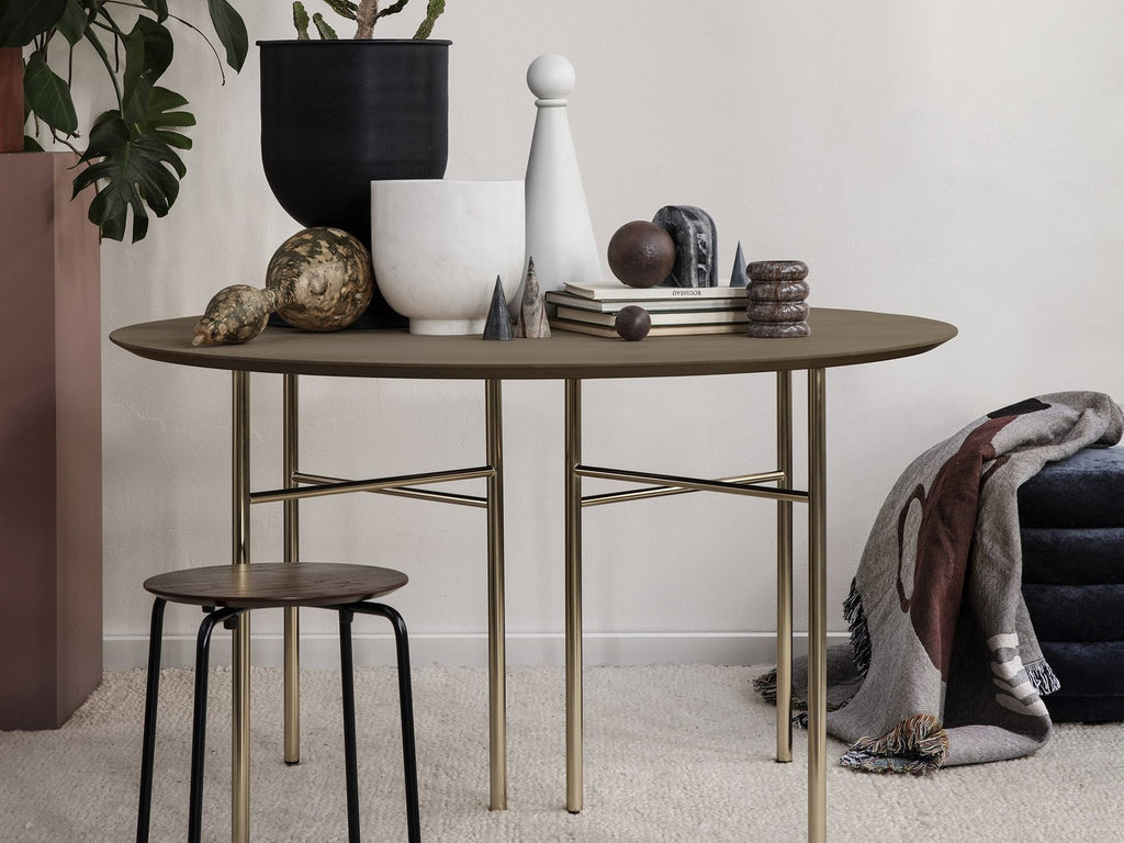 Table Mingle de Trine Andersen - Ø 130 cm - Ferm Living-Taupe-The Woods Gallery