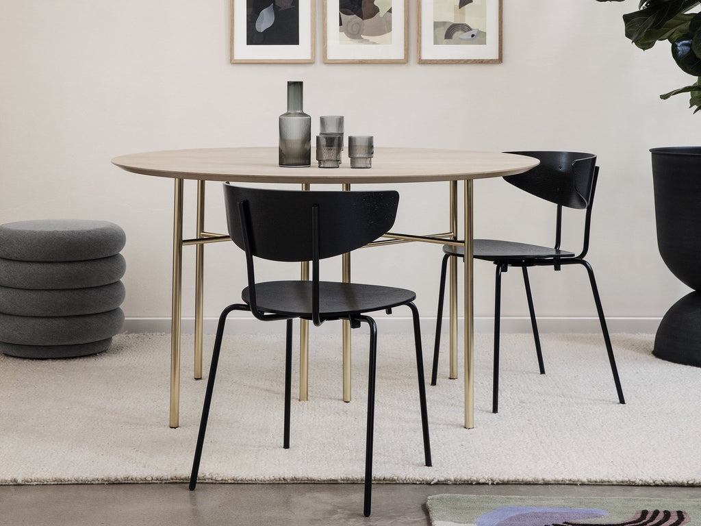 Table Mingle de Trine Andersen - Ø 130 cm - Ferm Living-Taupe-The Woods Gallery