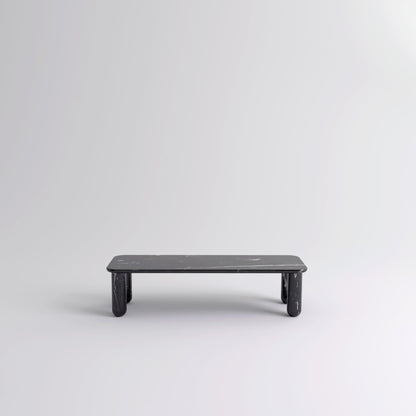 Table "Sunday" de Jean-Baptiste Souletie - La Chance-L 150 x l 50 cm-Marbre Marquina noir-Marbre Marquina noir brillant-The Woods Gallery