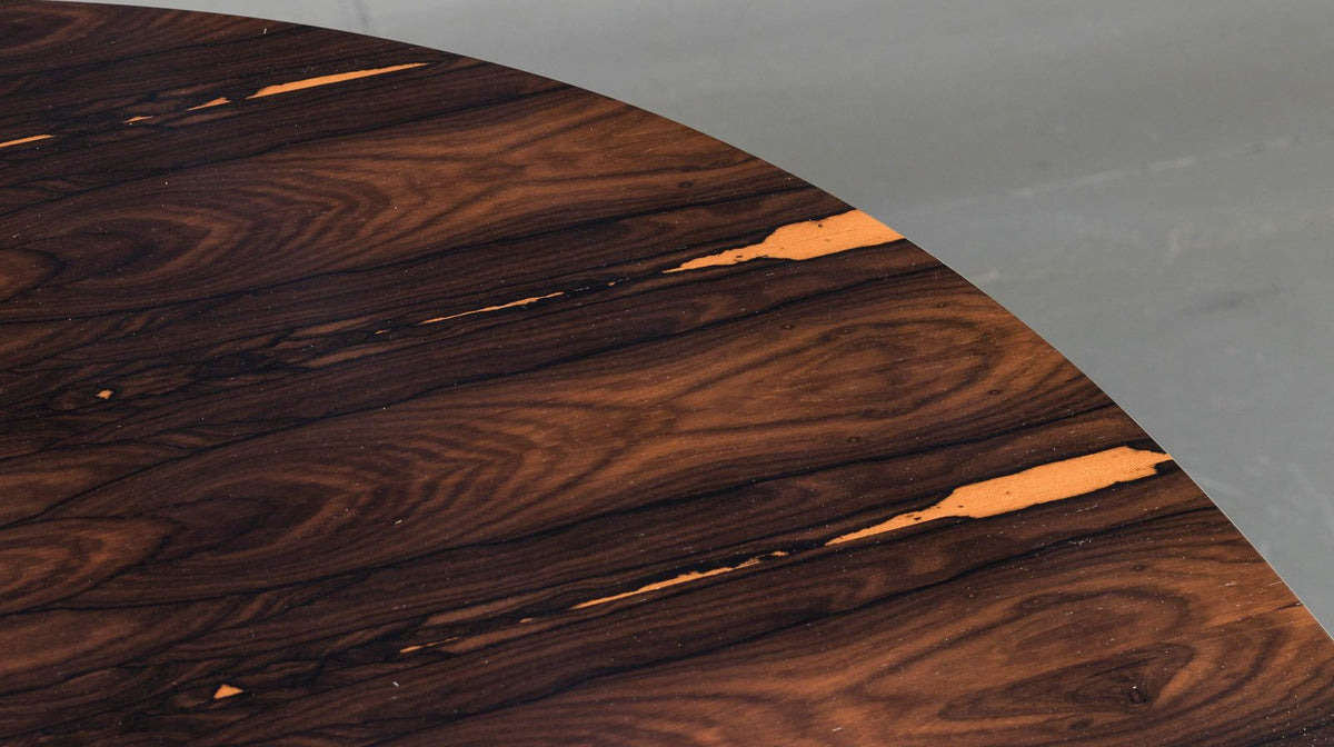 Table Super-Elliptique en palissandre foncé 180cm de Jacobsen, Hein et Mathsson - Fritz Hansen - Vintage-The Woods Gallery