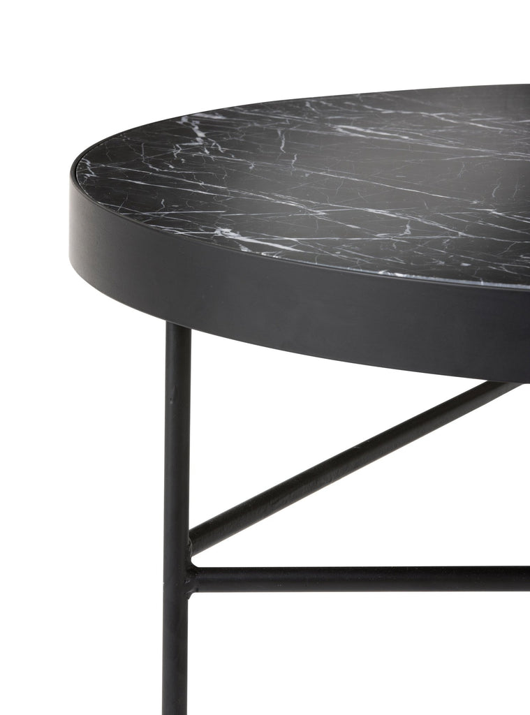 Table basse en marbre noir de Trine Andersen - Ø 70,5 cm - Ferm Living-The Woods Gallery