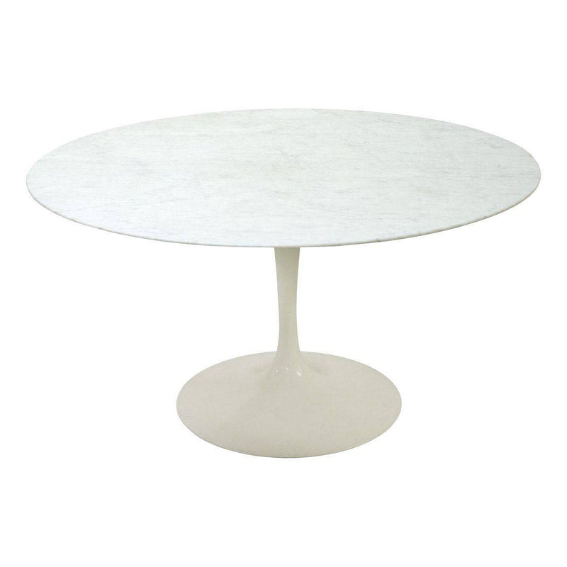 Table ronde Tulip en marbre Calacatta de Eero Saarinen / Ø 137 cm - Knoll - Vintage-The Woods Gallery