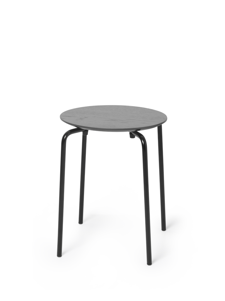 Tabouret Herman - Ferm Living-Pieds Chrome-Noir-The Woods Gallery