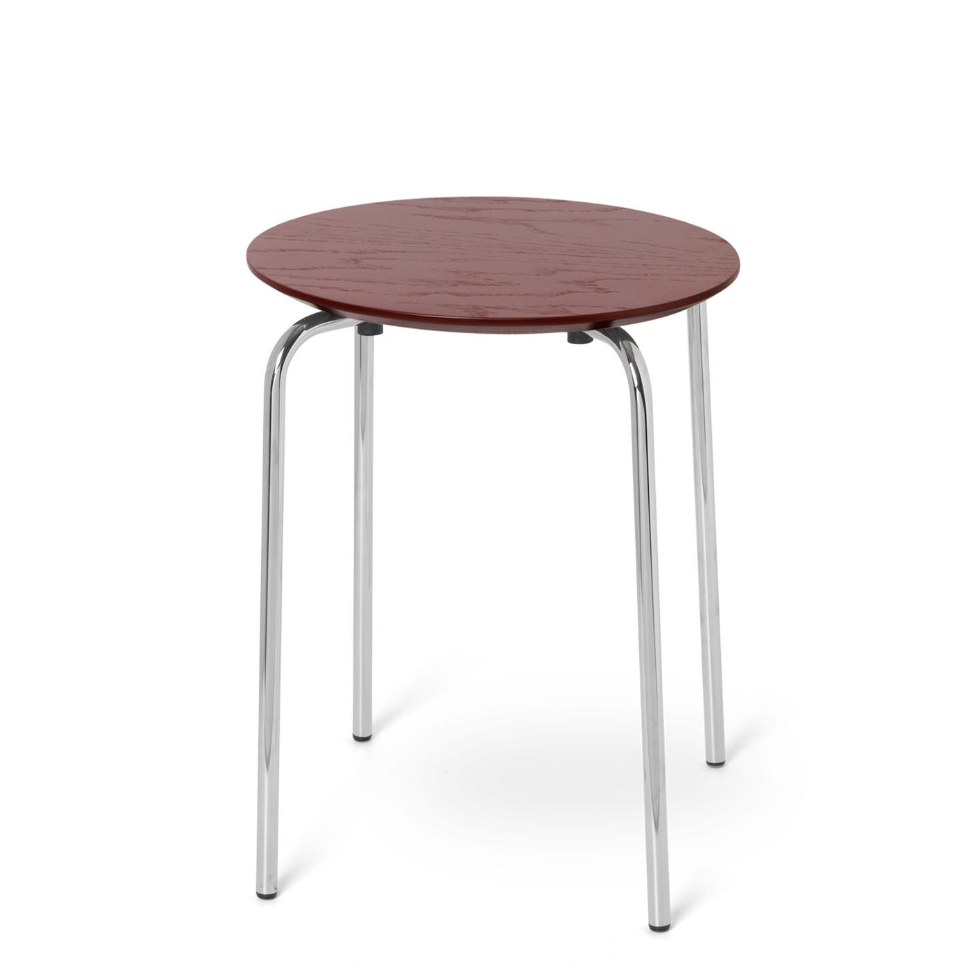 Tabouret Herman - Ferm Living-Pieds Chrome-Rouge-Marron-The Woods Gallery