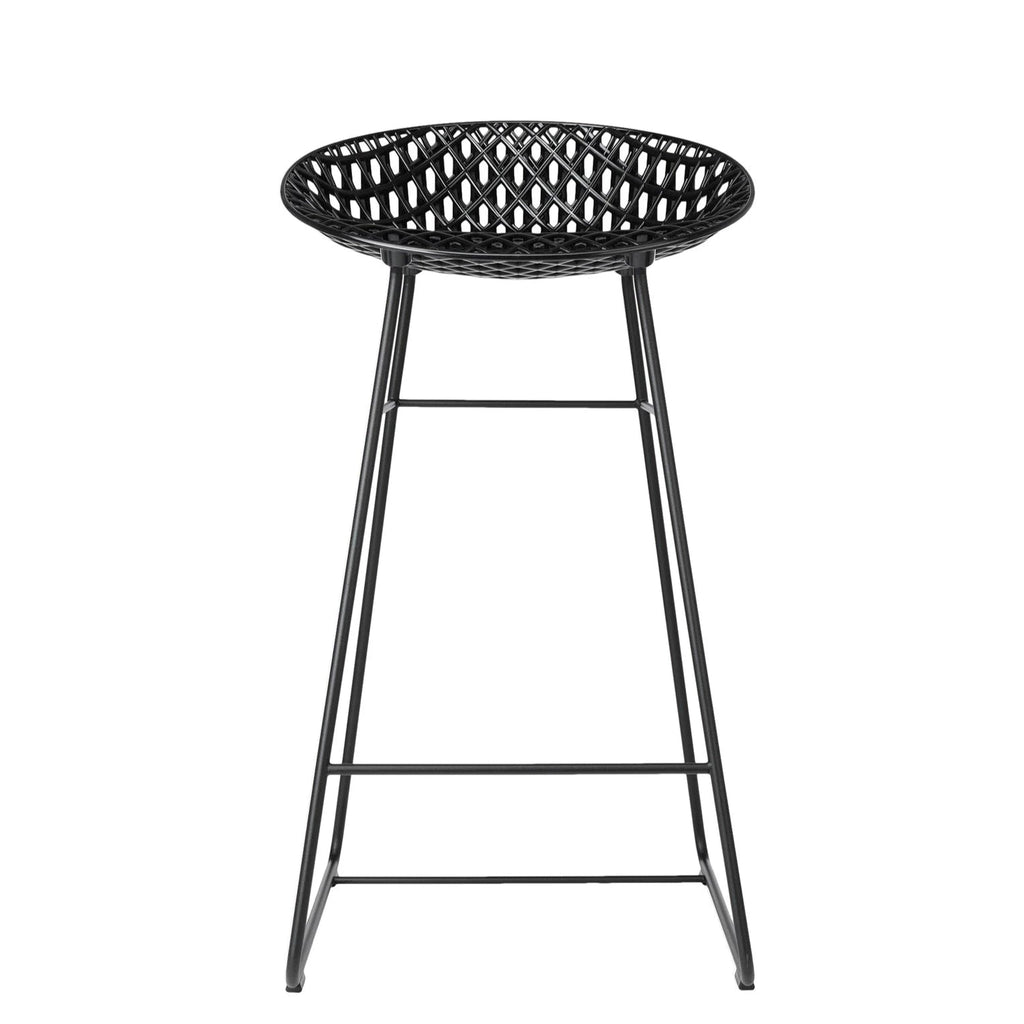 Tabouret de bar pour l'extérieur Smatrik de Tokujin Yoshioka - Kartell-Blanc-The Woods Gallery