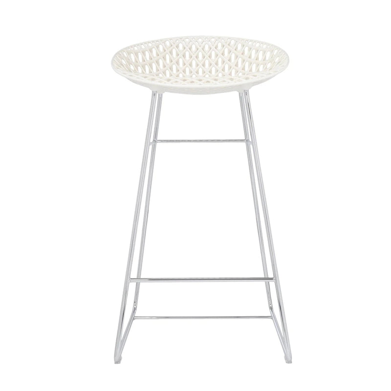 Tabouret de bar pour l'intérieur Smatrik de Tokujin Yoshioka - Kartell-Cristal/chrome-The Woods Gallery