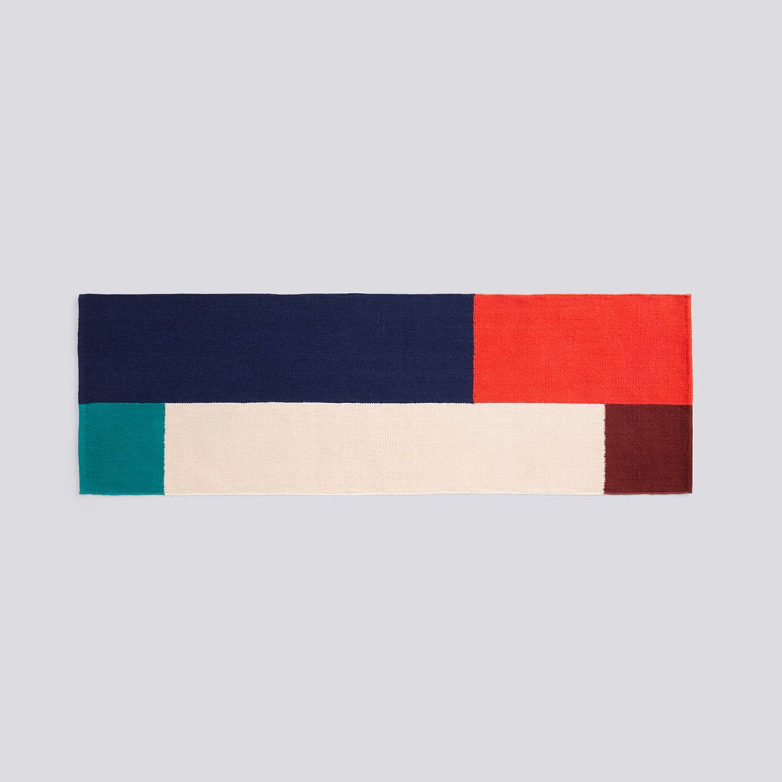 Tapis Ethan Cook Flat Works 80 x 250 cm - Hay-Bleu - Rouge - Blanc-The Woods Gallery