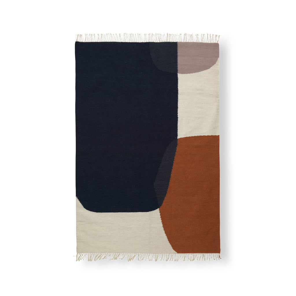 Tapis Kelim Merge - Ferm Living-160x250 cm-The Woods Gallery