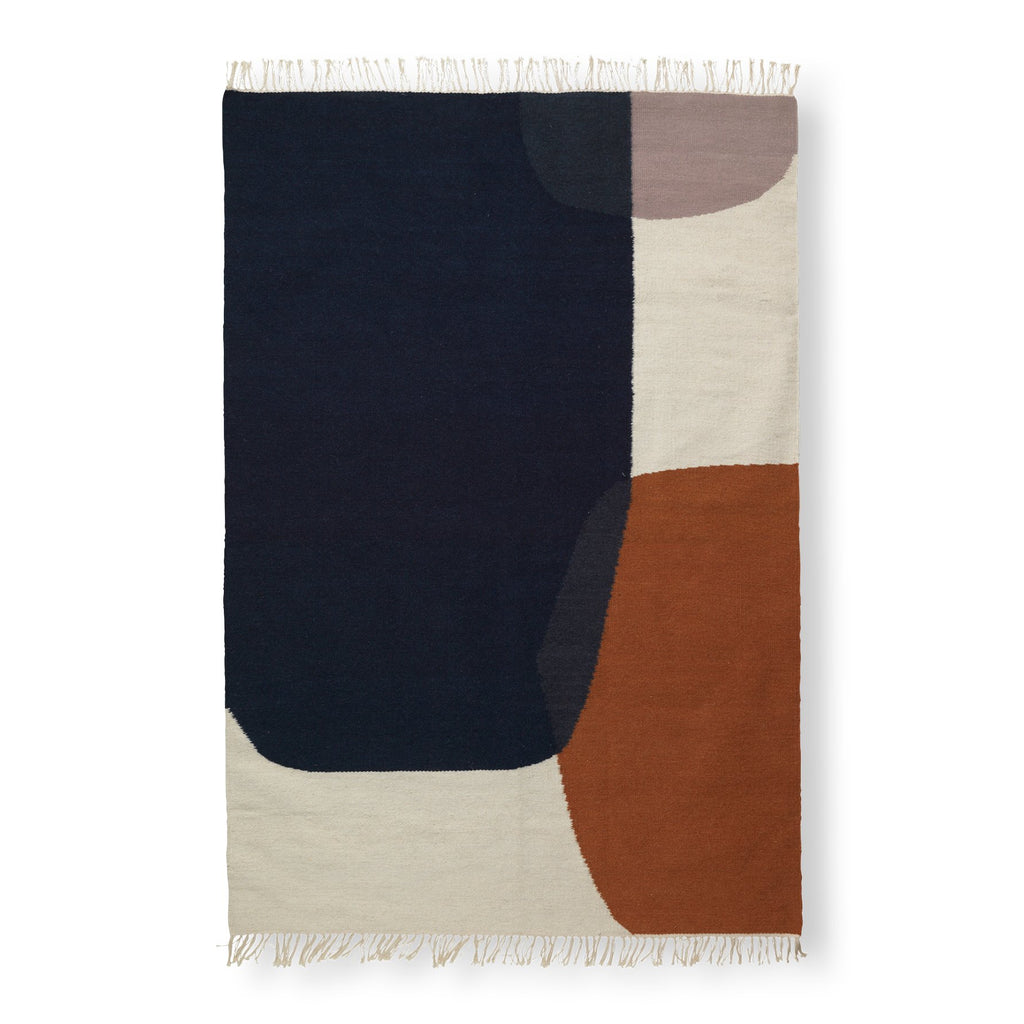 Tapis Kelim Merge - Ferm Living-160x250 cm-The Woods Gallery