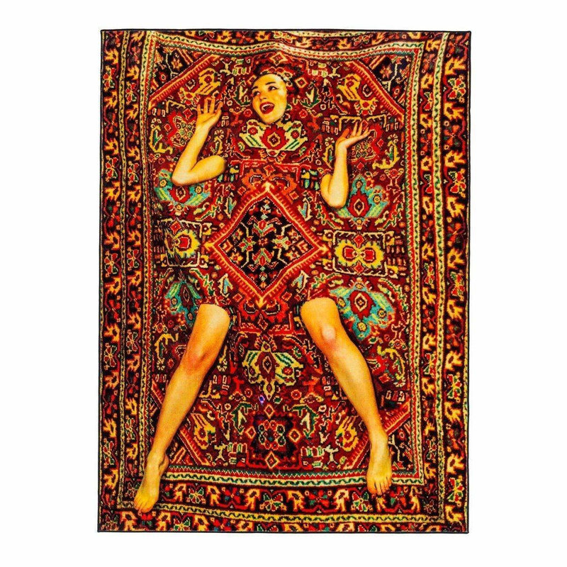 Tapis Lady On Carpet de ToiletPaper - Femme sur tapis - Seletti-The Woods Gallery