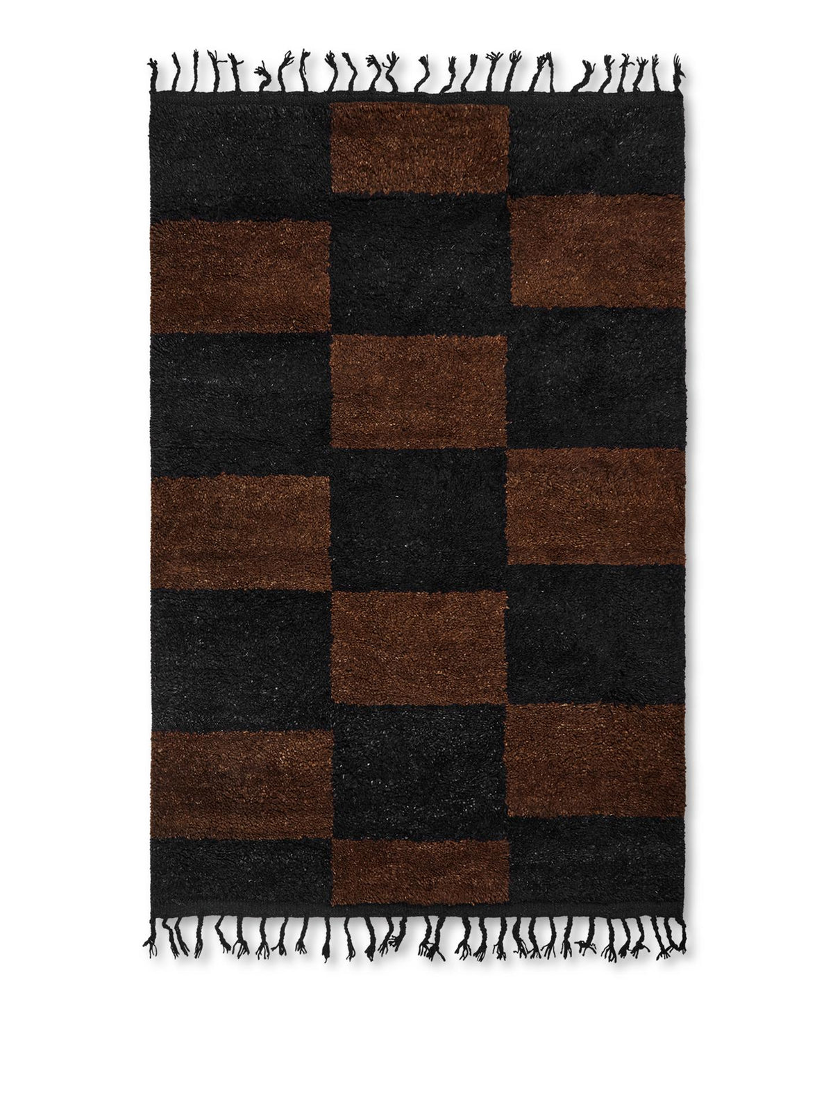 Tapis Mara Noir - Ferm Living-Large-The Woods Gallery
