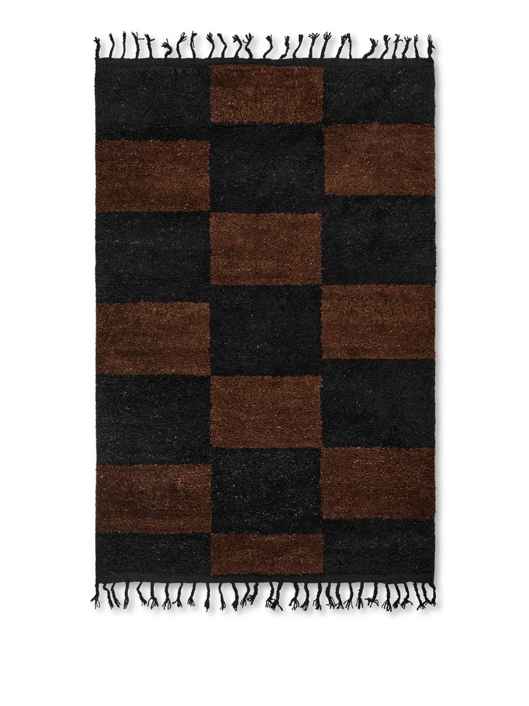 Tapis Mara Noir - Ferm Living-Small-The Woods Gallery