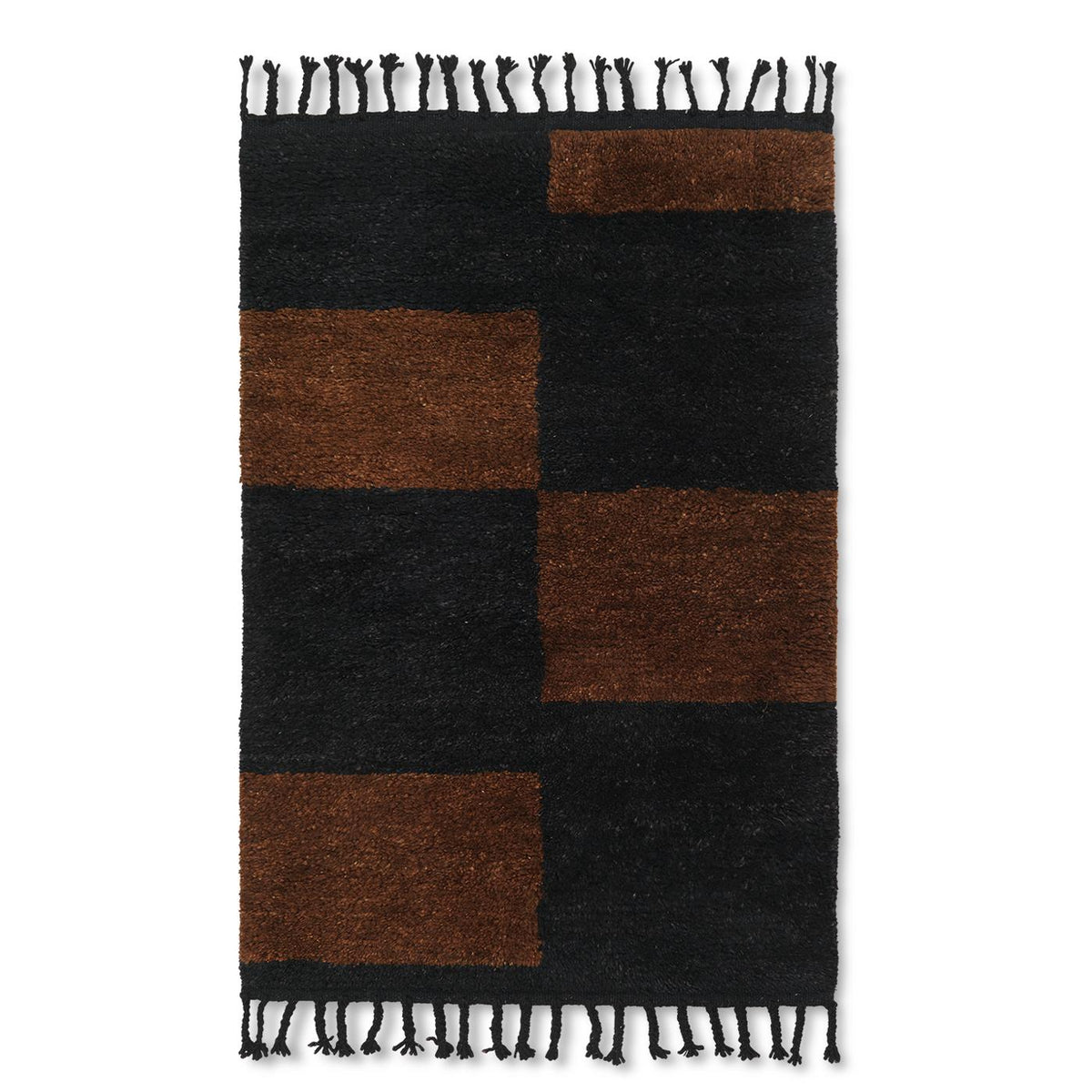 Tapis Mara Noir - Ferm Living-Small-The Woods Gallery
