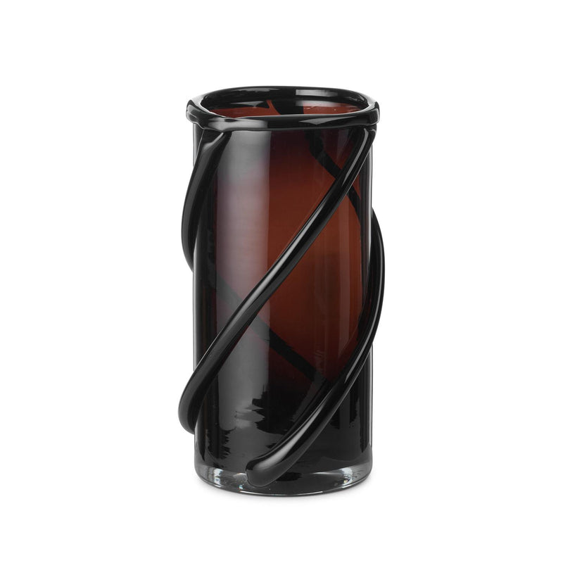 Vase Entwine Dark Amber - Ferm Living-The Woods Gallery