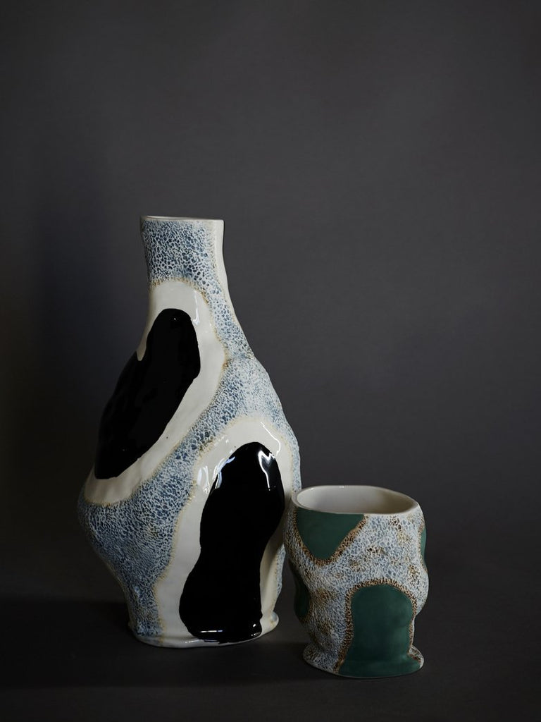 Vase Glossy Cow de Jessica Hans - Hay-The Woods Gallery