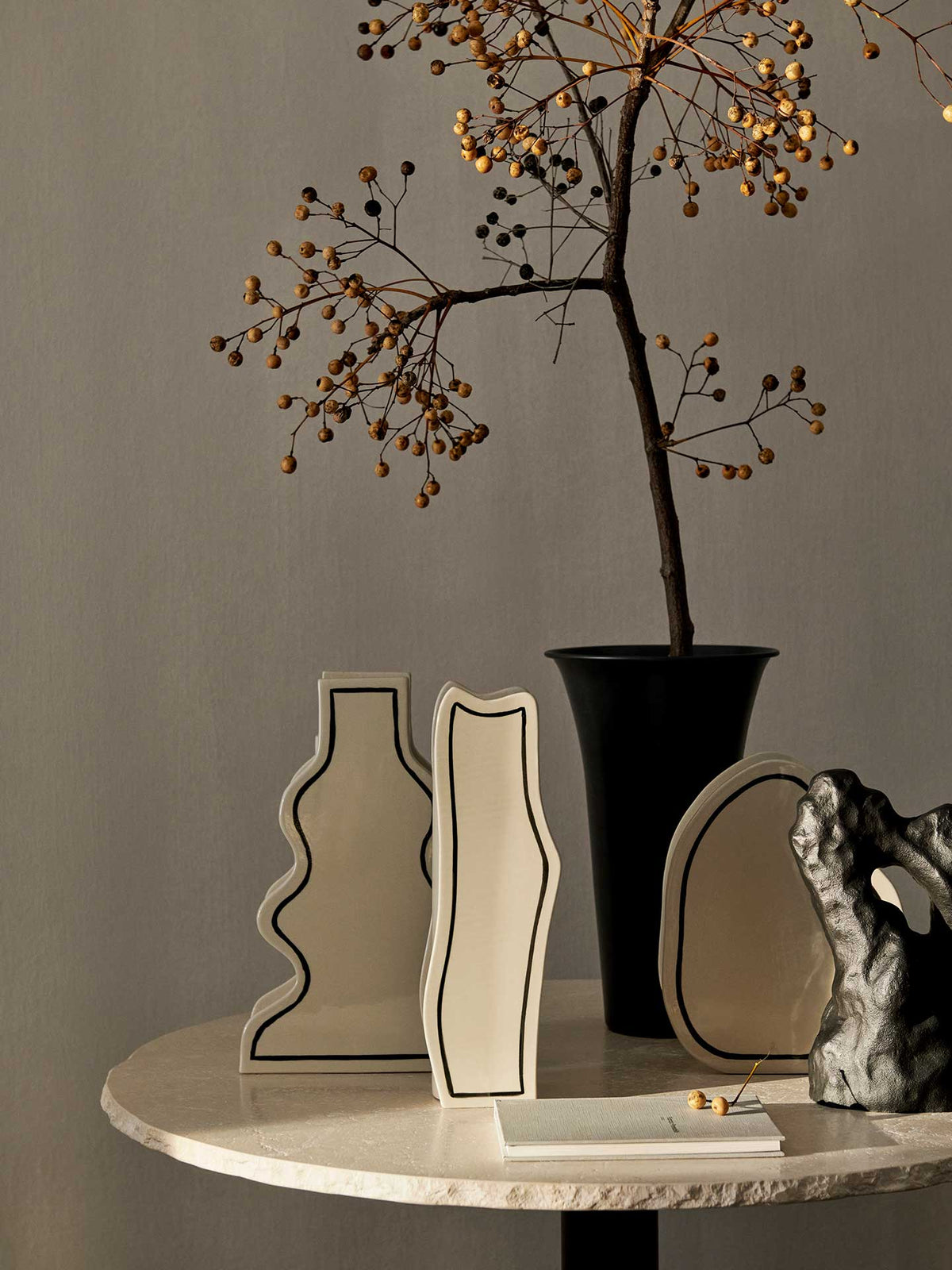 Vase Paste Rounded - Ferm Living-The Woods Gallery