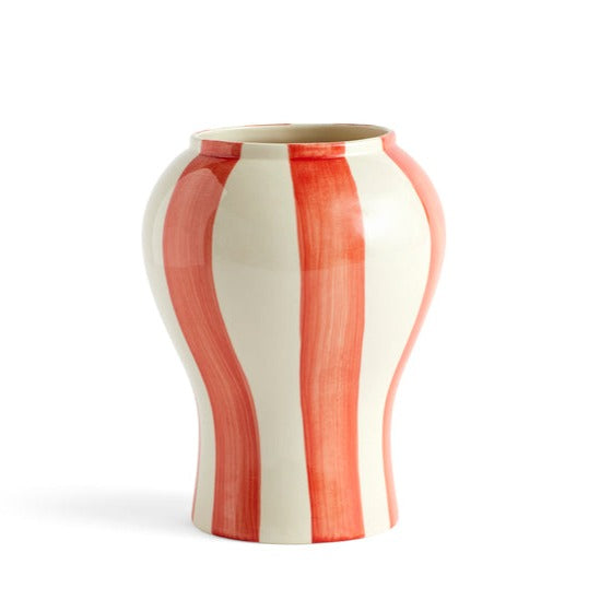 Vase à rayures peintes Sobremesa de Laila Gohar - Hay-Rouge-S-The Woods Gallery