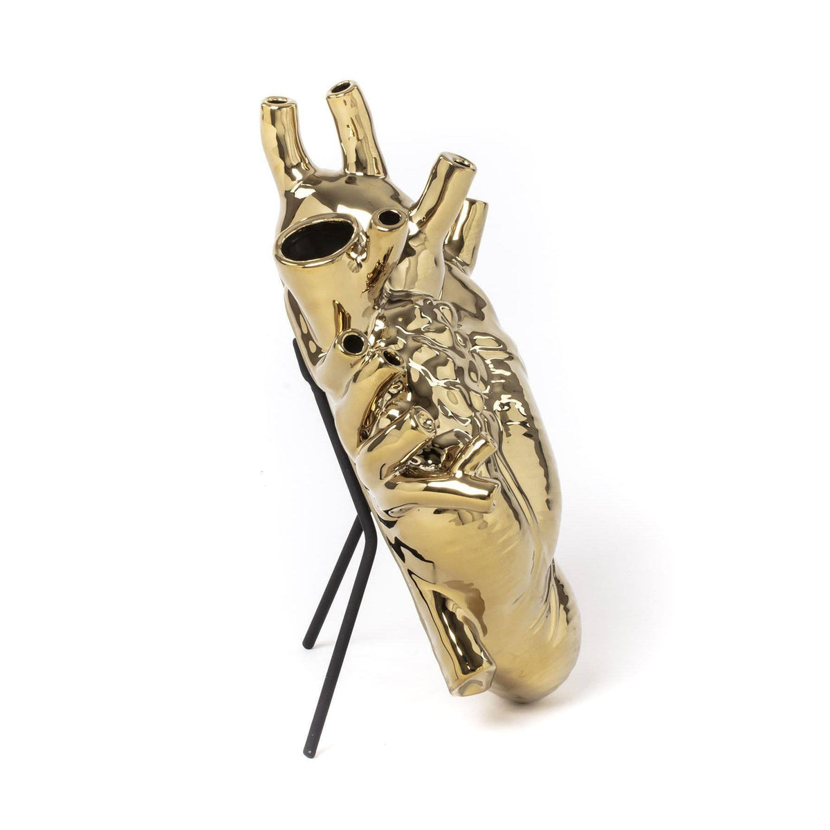 Vase coeur Love In Bloom doré de Marcantonio - Seletti-The Woods Gallery