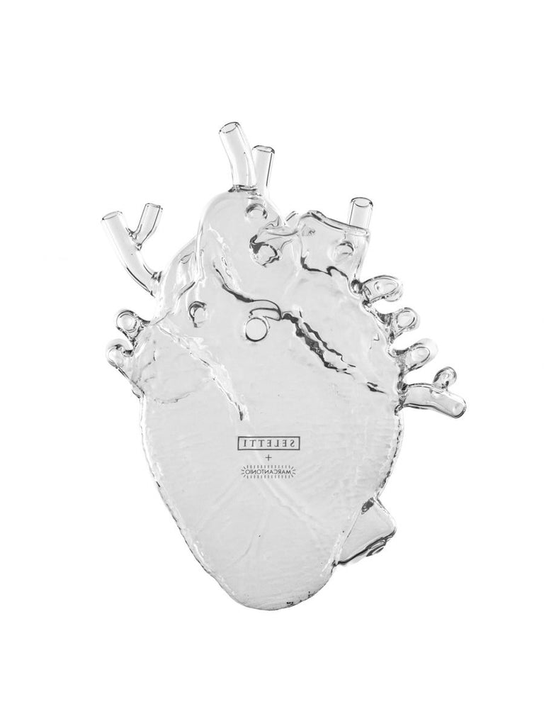 Vase coeur Love In Bloom en verre de Marcantonio - Seletti-The Woods Gallery