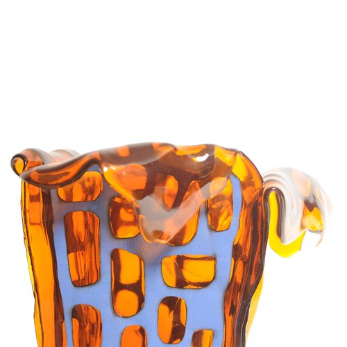 Vase en résine Sagarana Clear Orange, Blue L de NativoCampana by Fernando & Humberto Campana - Fish Design-The Woods Gallery