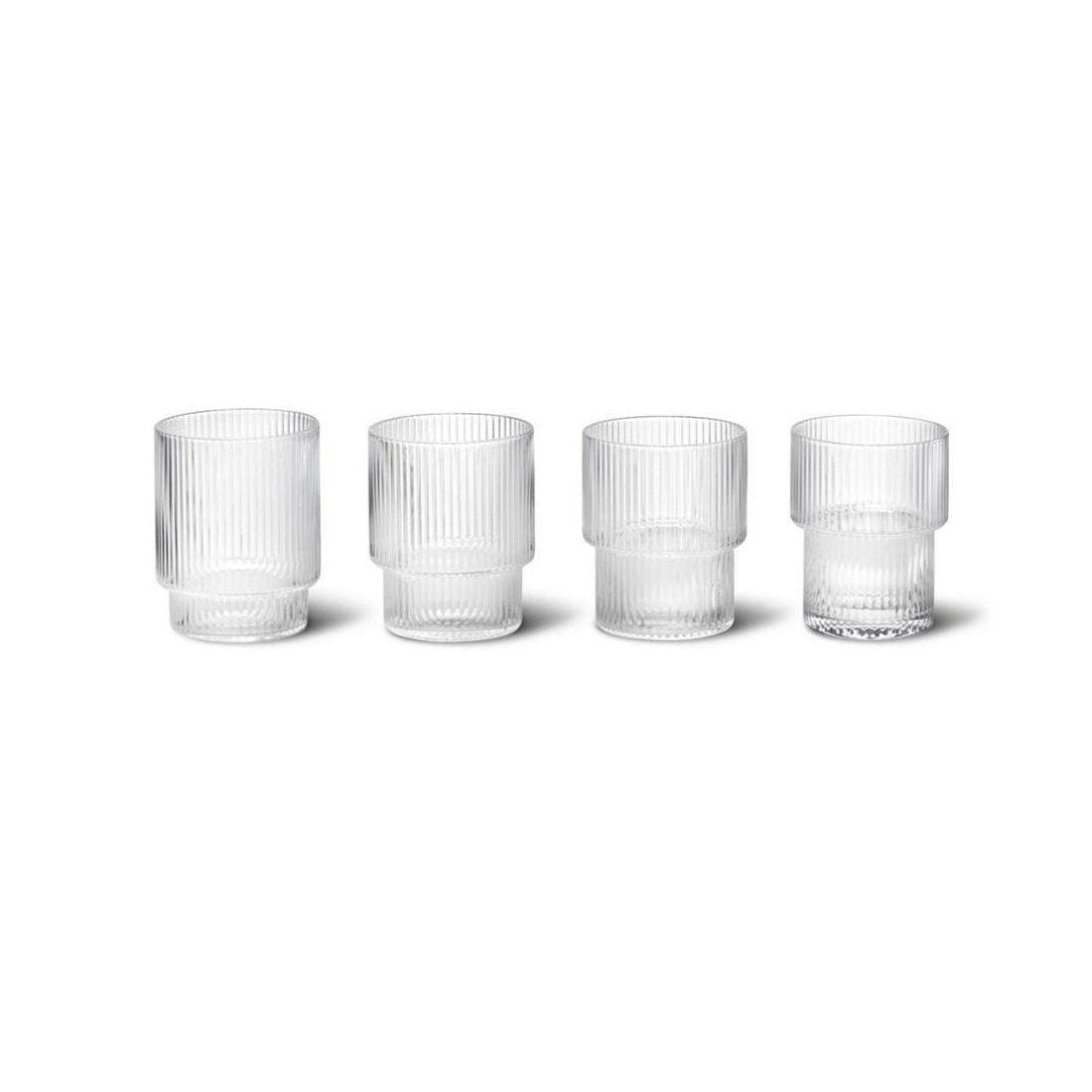 Verres à eau Ripple - Ferm Living-The Woods Gallery