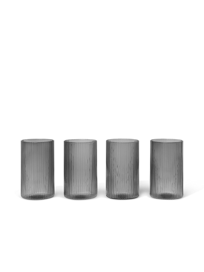 Verrines Ripple - set de 4 - Ferm Living-Gris-The Woods Gallery