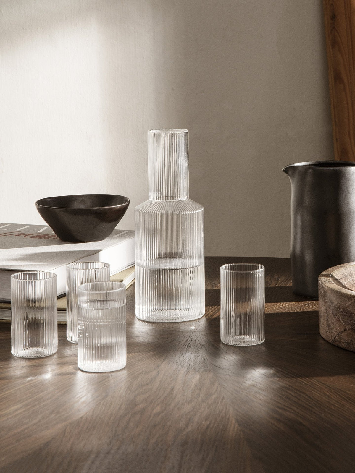 Verrines Ripple - set de 4 - Ferm Living-Transparent-The Woods Gallery